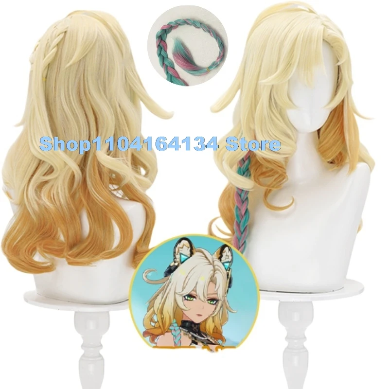 Предварительная продажа парик Xilonen Game Genshin Impact Косплей Парик Женщины 62 см Длинные