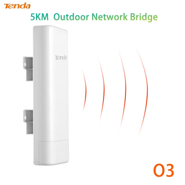 Tenda O3 2.4Ghz point to point wireless bridges 5Km transmission POE power super outdoor elevator monitoring AP Repeater p to p 1