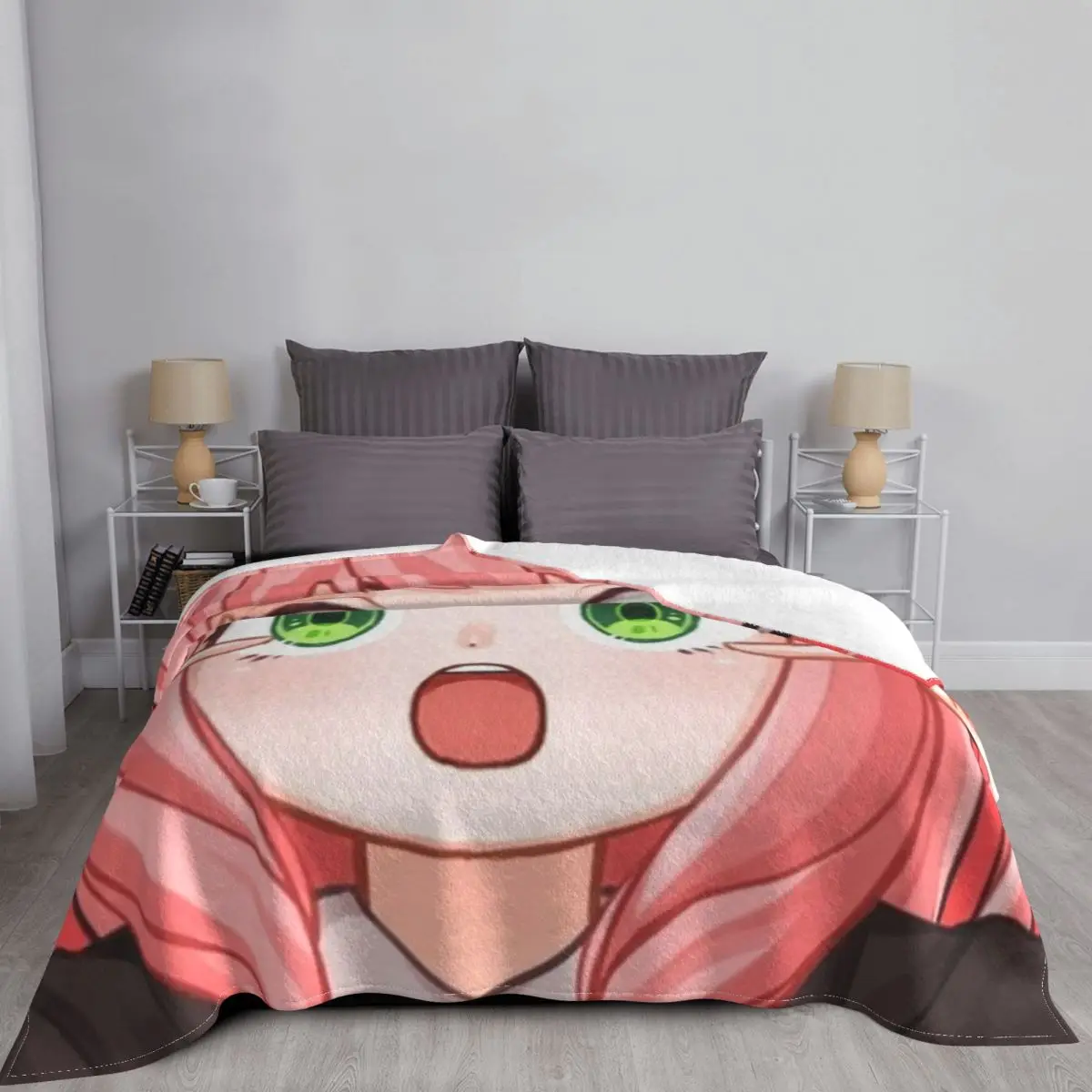 

Cartoon Girl Blankets Warm Flannel Anime Throw Blanket for Bedding Couch Bedspread Blankets Ultra-Soft Micro Fleece Blanket
