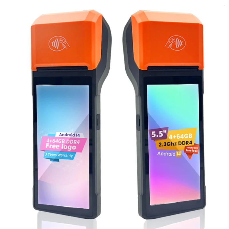Фото Популярный продукт: Android POS-терминал H10, H10P, H10S, H10C с поддержкой принтера, считывателя NFC-карт и мобильной POS-системы. №1