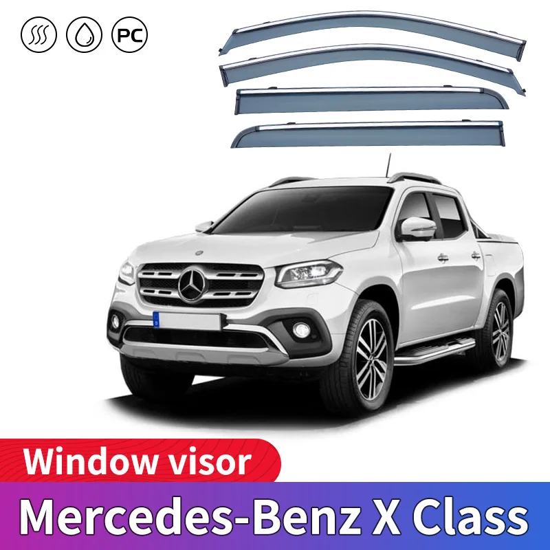 

For Benz X Class Pickup W470 Window visor Weather Shield Side Window Deflector Car windshield weather shield Car accessories