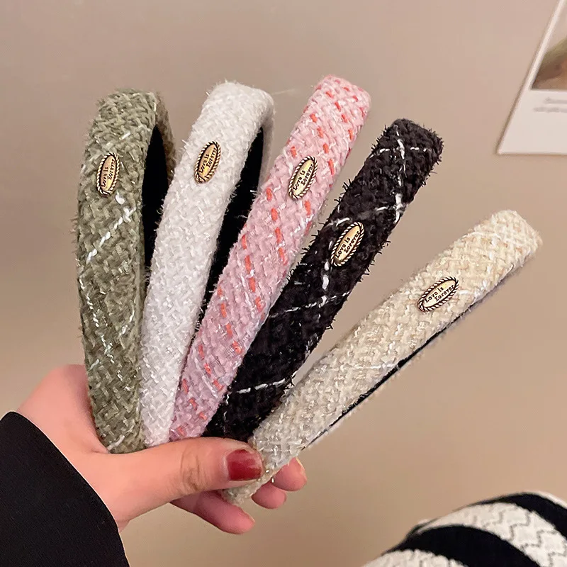 

Retro French Small Fragrant Wind Fine Hair Band Girls Fashion New Hair Band Makeup Hair Headband Female Hair Accessories