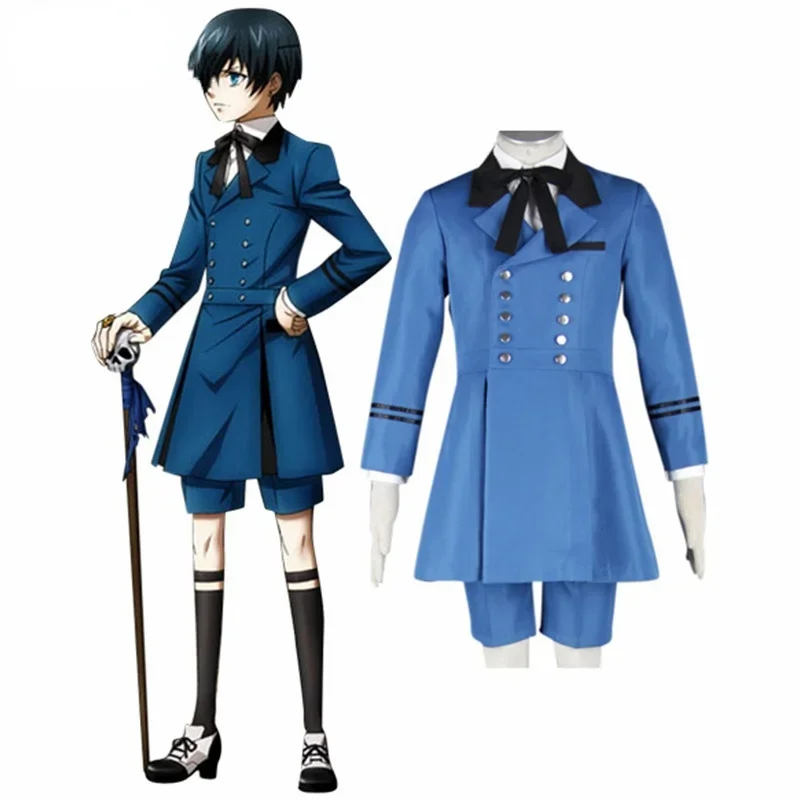 Черный дворецкий kuroshitsuji Ciel Phantomhive Косплей Костюм emboitement Sebasti Kuroshitsuji Aristocrat Наряды