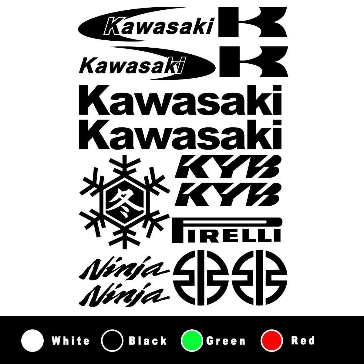 Светоотражающие наклейки Kawasaki для мотоциклов с логотипом аксессуары Ninja 650 400 750