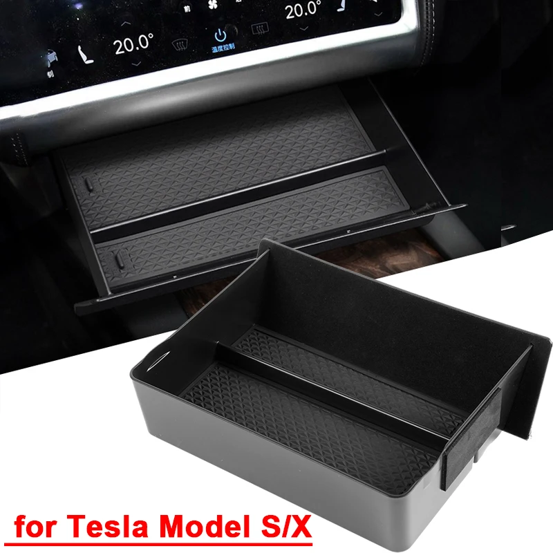 

Car Center Console Drawer Box Organizer Storage Box for Tesla Model S Model X