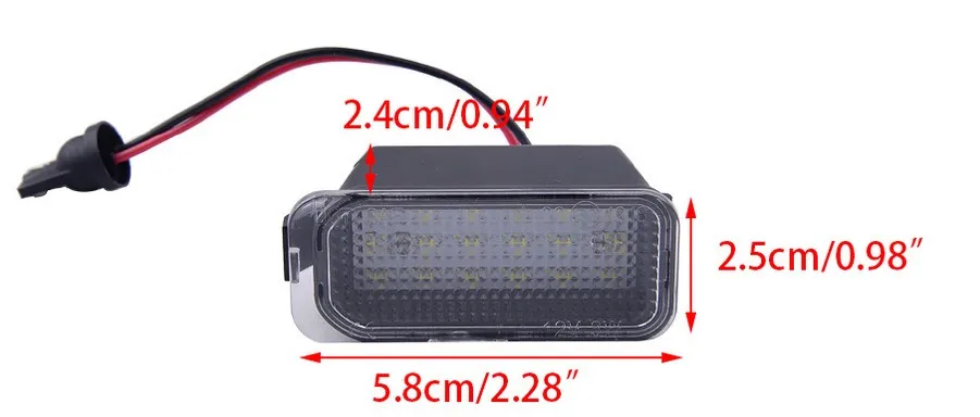 

Lamp LED Number Licence Plate Light For Ford Fiesta Focus Galaxy C-max