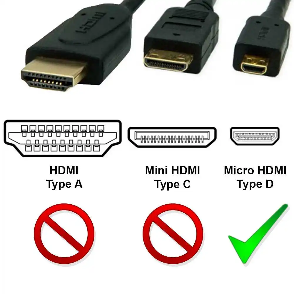 Адаптер HDMI 1 4 мама Micro Тип D папа черный портативный преобразователь видео 3D XHD 4K Full