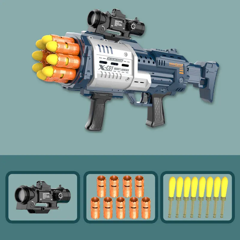 Eight Burst ролевая пусковая установка для стрельбы EVA игрушечный пистолет с мягкими