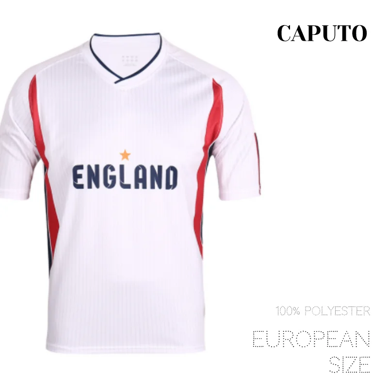 

England Football Team European Men's T-shirts Casual T Shirt for Men Fashion Tshirt Fans Jersey Tops Streetwear Caputo