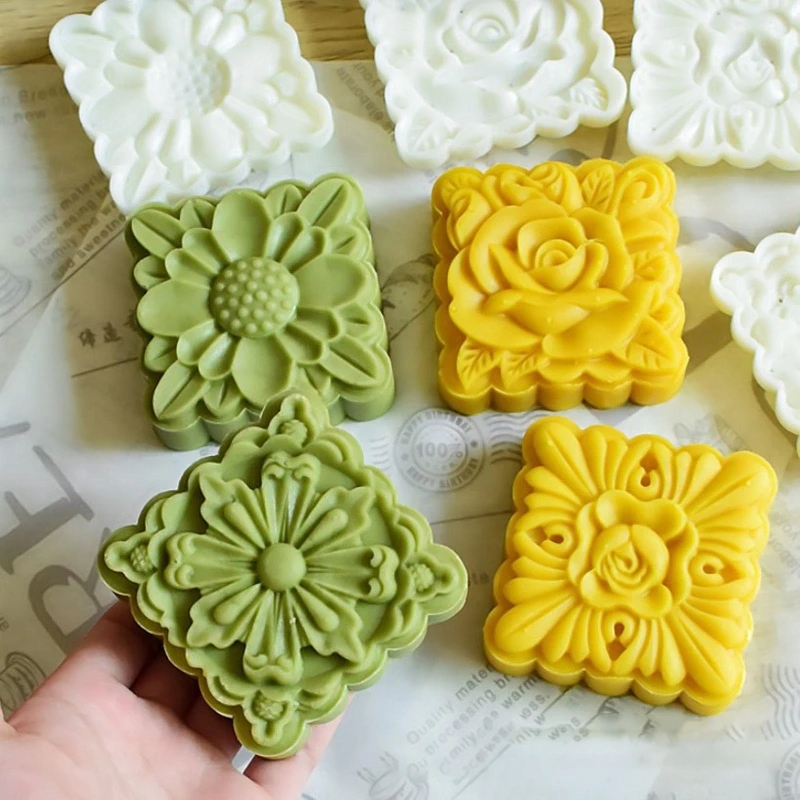 

Square Mooncake Moulds Baking Accessories Kitchen Gadget for Mid-Autumn Festival