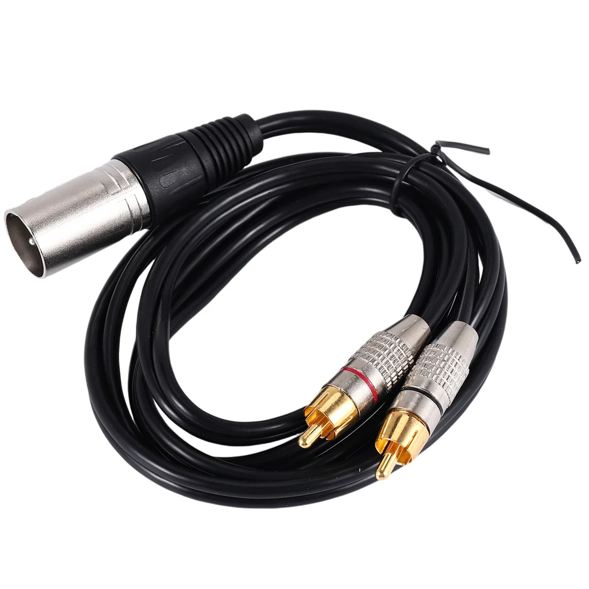 1 XLR штекер на 2 штекера RCA стерео аудиокабель разъем Y-разветвитель для микрофона