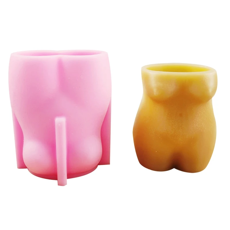 

Silicone Flowerpot Mold Body Planter Candle Holder Molds Jewellery Storage Box