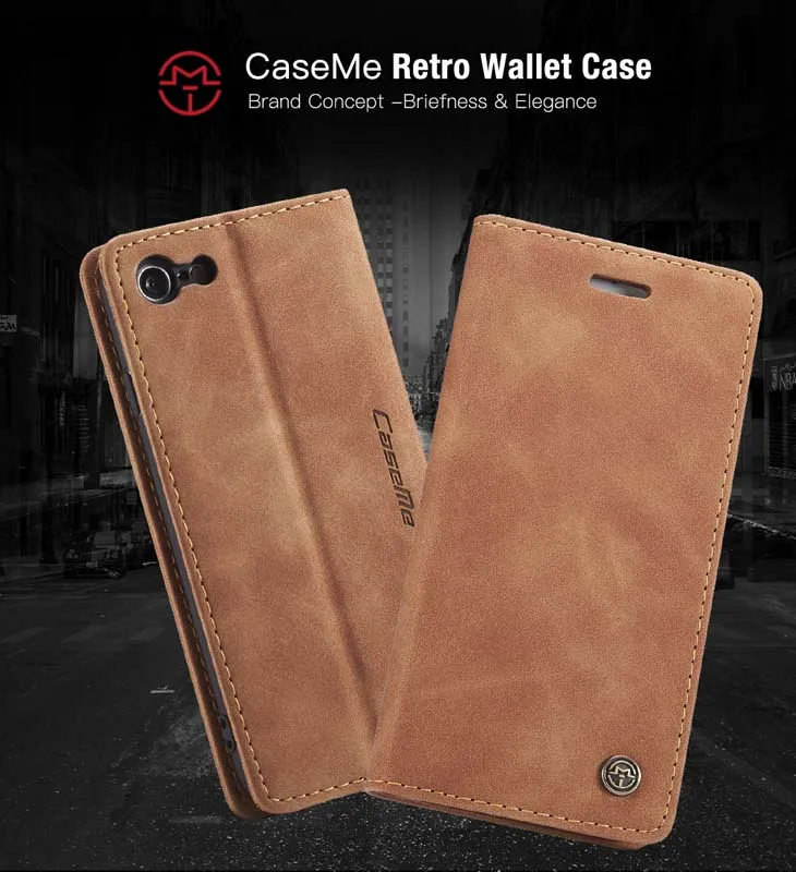 Business Retro Folding Frosted Flip Leather Cover Case For iPhoneSE 11Pro XSMAX XR 5 6S 7 8Plus XS,Phone cases with Card Pocket
