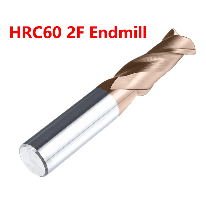 

OYYU HRC60 2-зубые концевые фрезы из вольфрамовой стали, карбидные фрезы с ЧПУ, 1 мм, 2 мм, 3 мм, 5 мм, 20 мм, концевые фрезы