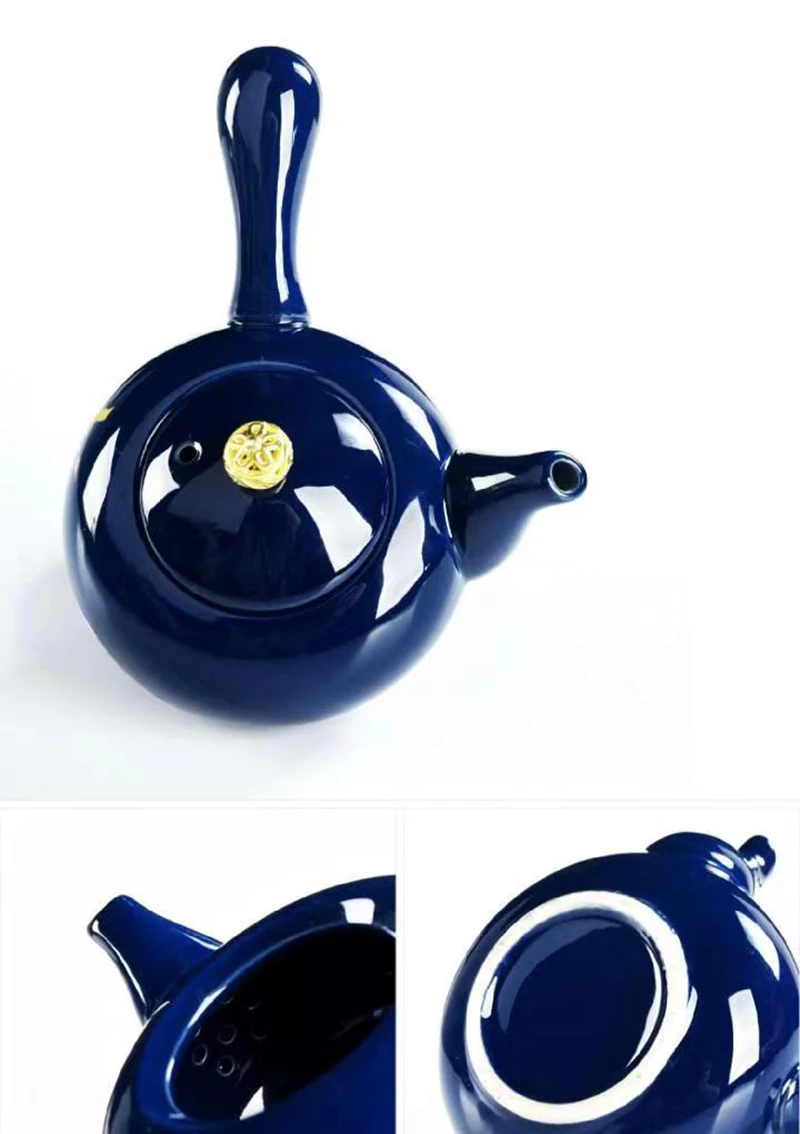 High Quality Noble Blue Porcelain Teapot Pot for Tea Kettle Yixing Clay Kettle Chinese Tea Set and Coffee Samovar Teeware Teware images - 6