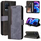 Кожаный чехол с откидной крышкой для OPPO Realme 8 Pro 8i, чехол Realme C11 C15 C21Y C25 S, роскошный чехол Realme GT2 Neo 2T 9i 9 Pro Plus, чехол