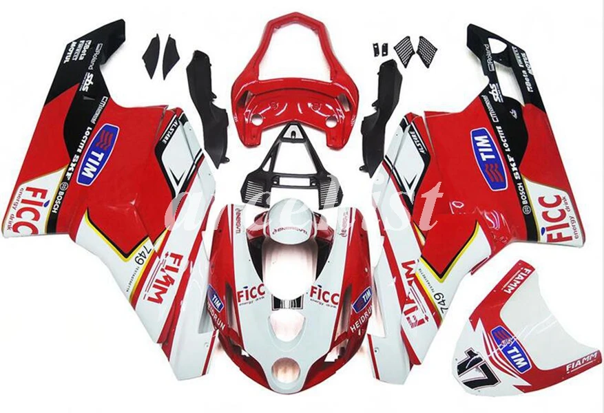 

New ABS Motorcycle Fairings Kits Fit for DUCATI 749 999 749s 999s 2003 2004 03 04 Fairing Bodywork Set Red Cool
