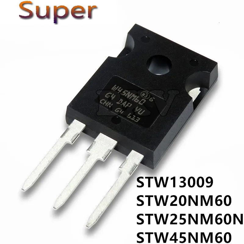 

10pcs STW20NM60 TO-247 20A 600V W20NM60 STW25NM60N W25NM60N STW45NM60 W45NM60 STW13009 W13009 STW25NM60 W25NM60