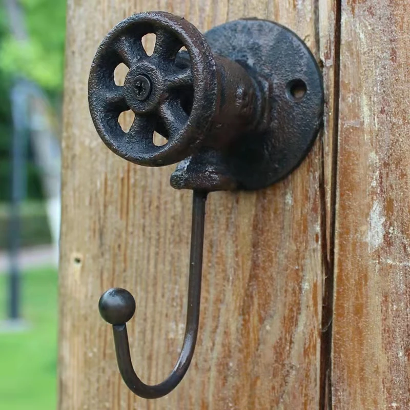 Деревенский винтажный промышленный чугунный крючок настенные крючки для сада