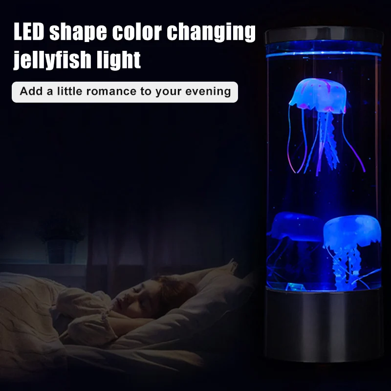 

Color Changing Jellyfish Lamp Night Mood Light Bedroom Desktop Sleep Lamp Gifts for Christmas Birthdays