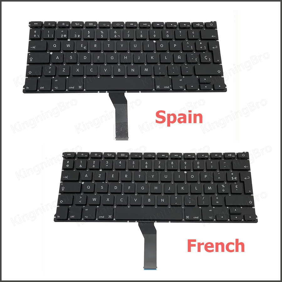 Новая клавиатура A1369 для замены в MacBook Air 13" A1466 US UK Spain French Russian German Hungary 2011-2017 и выше.