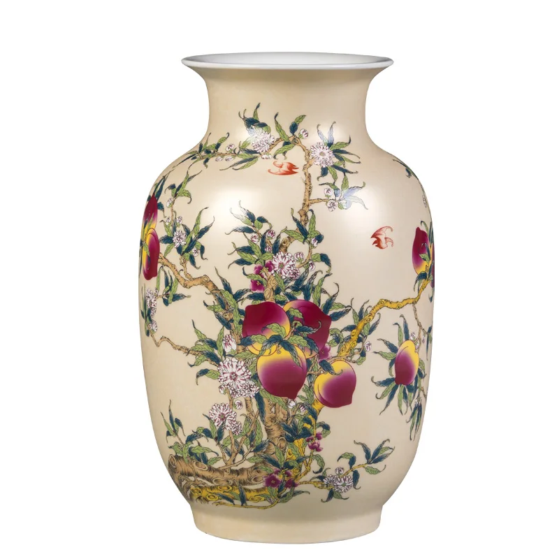 

Золотая антикварная ваза, фарфор, китайский стиль, домашняя гостиная, винный шкаф Цзиндэчжэнь, античное украшение