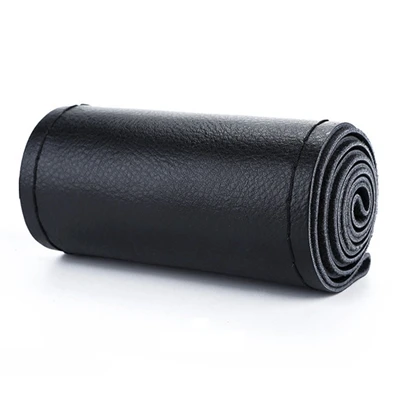 

Оплетка на руль, универсальная оплетка из мягкого волокна и кожи, с иглами и ниткой, аксессуар для салона автомобиля