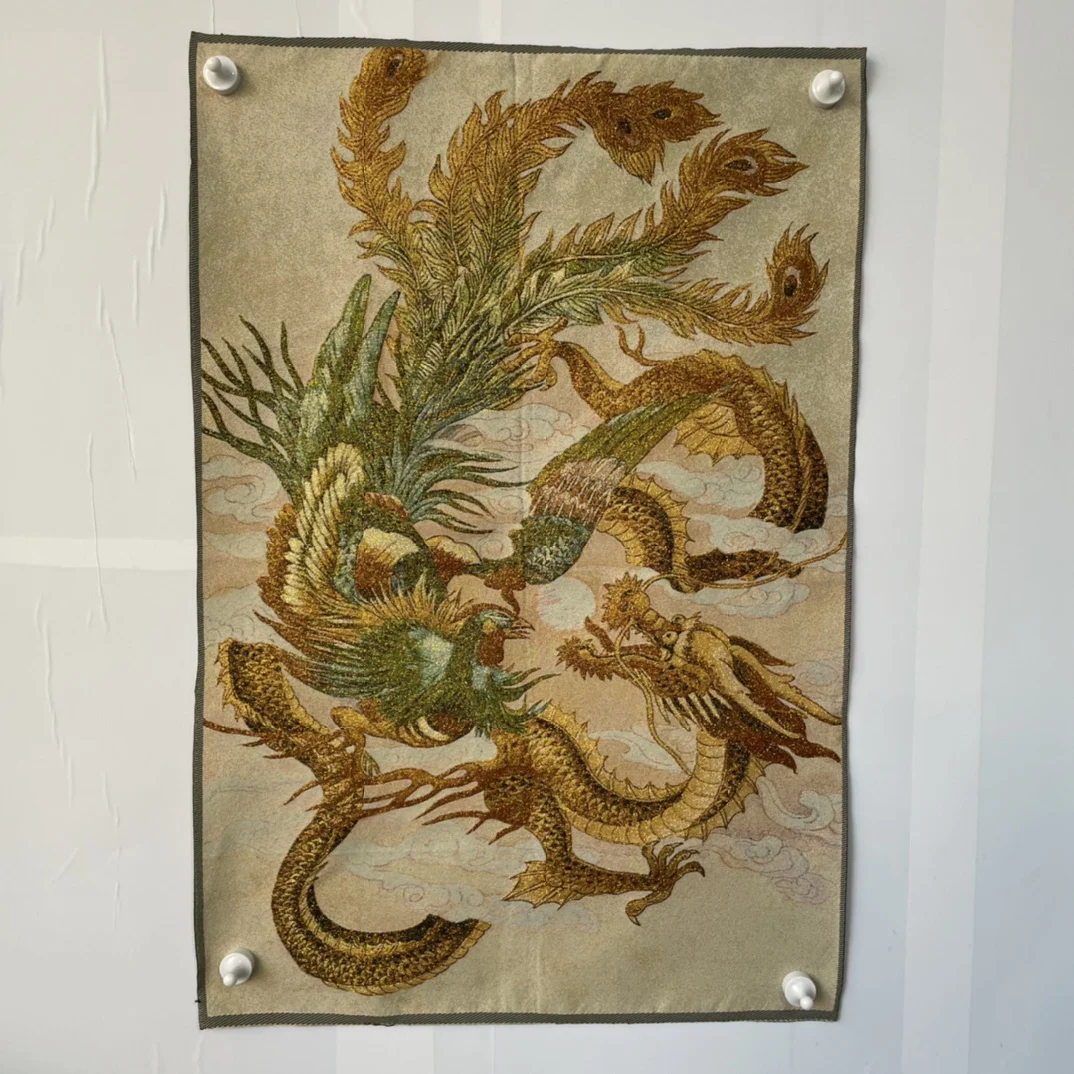 

Картины Дракона и Феникса с вышивкой