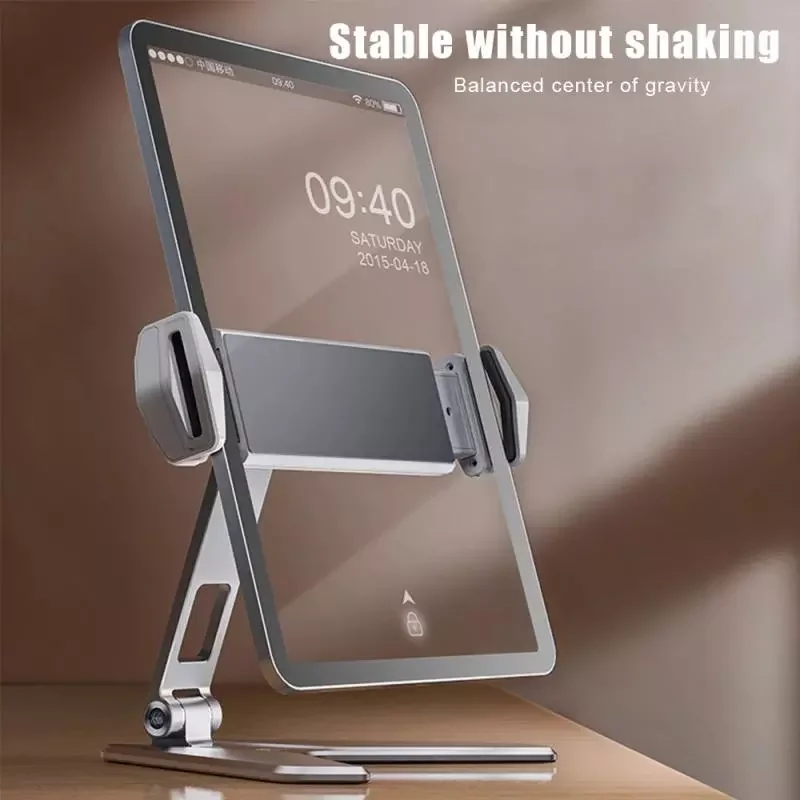 

NEW2023 1Pcs Foldable Adjustable Desktop Aluminum Alloy Silicone Stand Holder For tablet