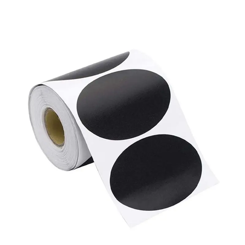 

1 Roll Reusable Round Chalkboard Labels Reusable Chalkboard Stickers Marker For Mason Jars Tin