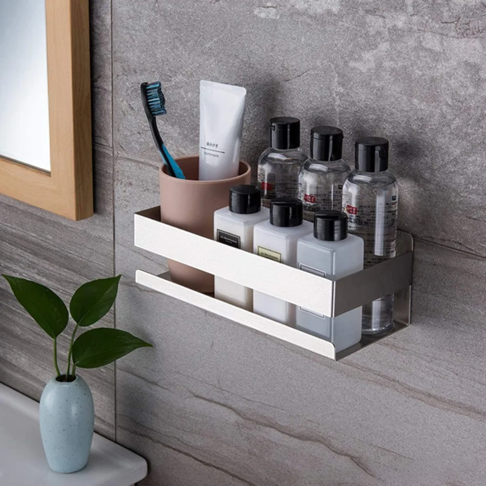 

Bathroom Shelf Kitchen Organizer Shelves Steel Shower Storage Rack Shampoo Holder for Bathroom Storage Corner Shelf