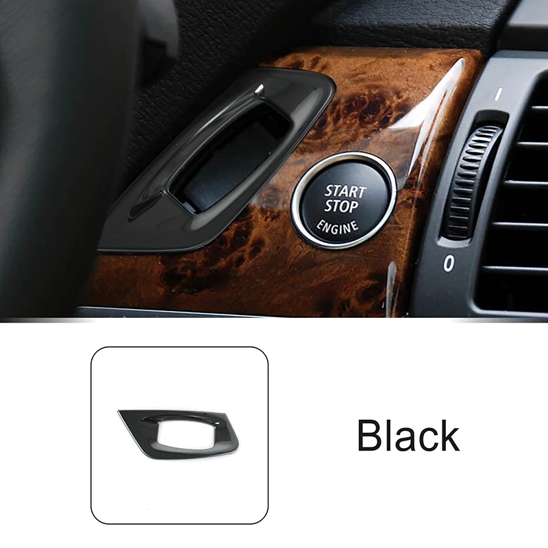 

Узор из углеродного волокна для интерьера, украшение для ключей, блокировка ключа, панель, рамка, наклейка, отделка для BMW X5 E70 X6 E71 2008-14, автомобильные аксессуары