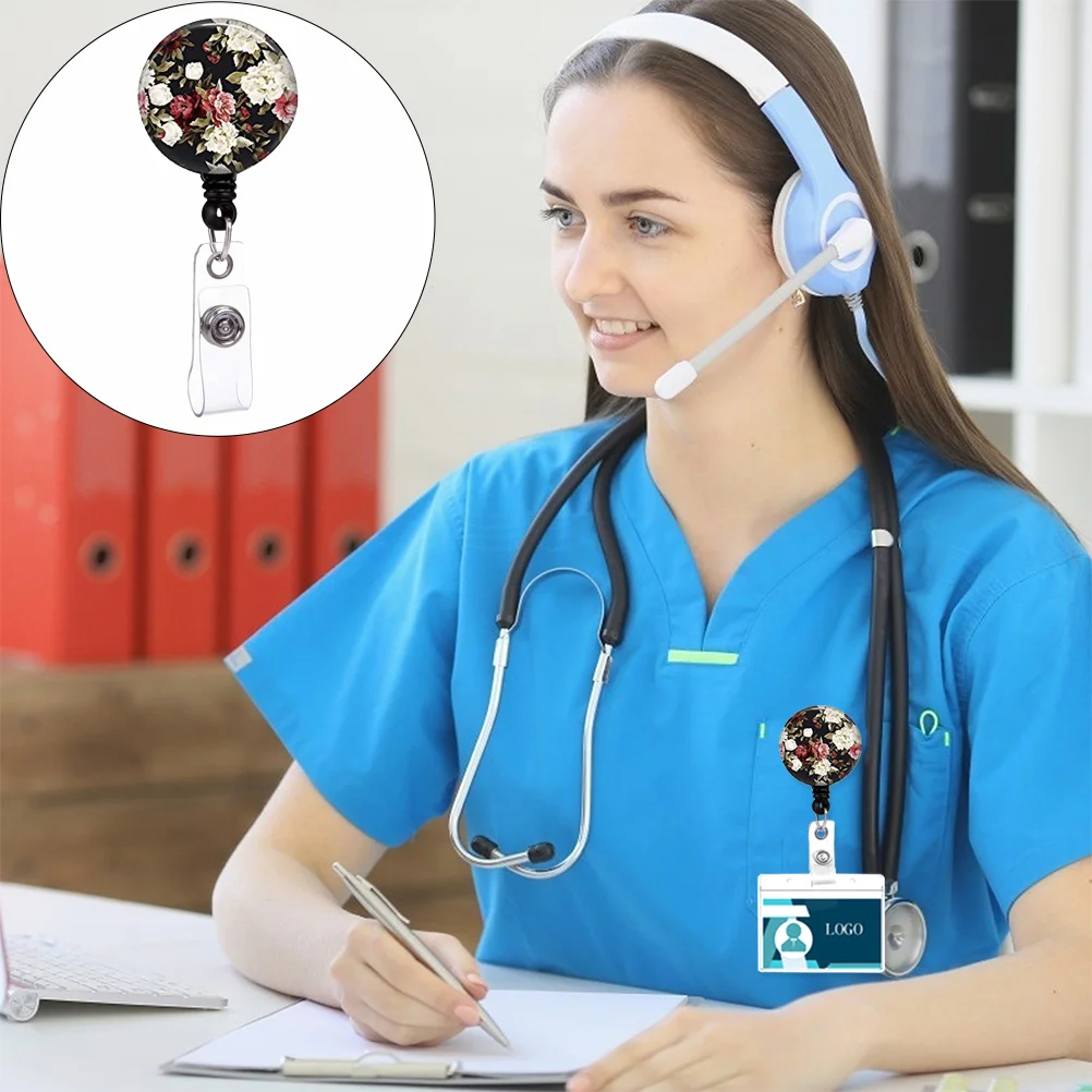 

Badge Holder Id Clipreel Name Retractable Holders Business Nursing Alligator Belt Carabiner Verticalcovers Cover Nurse Pass