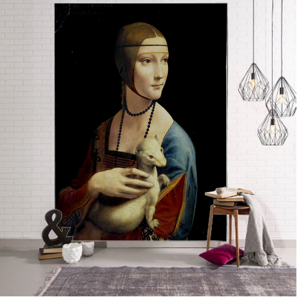 

3D Printing Last Supper Tapestry Wall Hanging Canvas Classic Replica Art Oil Painting Home Decor Large Blanket Background Cloth