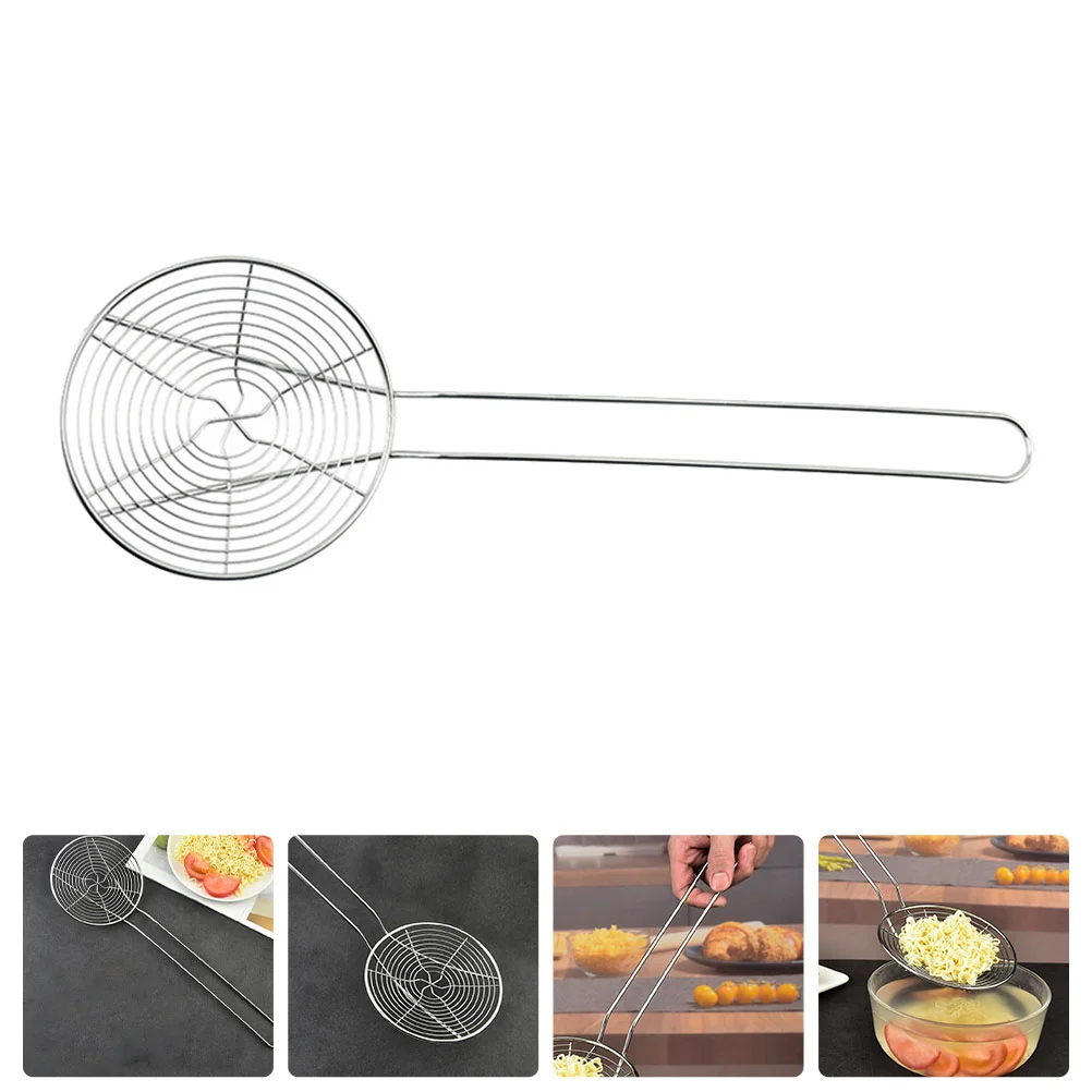 

Strainer Skimmer Colander Mesh Spoon Ladle Oil Kitchen Steel Stainless Cooking Baking French Fries Slotted Skimmers Large Fry