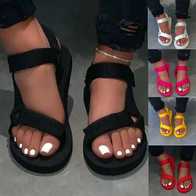 

Ladies Outdoor Beach Slippers Plus Size43 2021 New Women Spring/Summer New Soft-Slip Non-Slip Sandals Foam Sole Durable Sandals