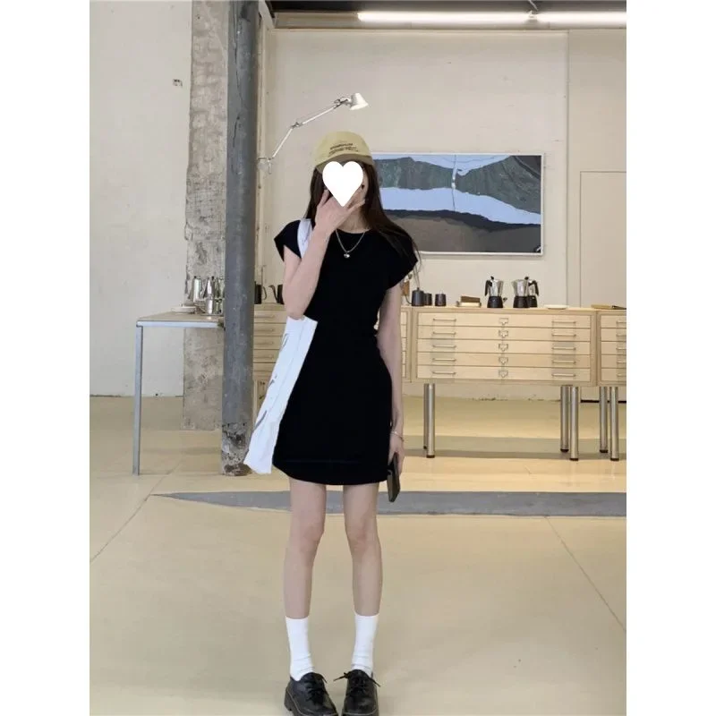 Элегантная черная облегающая юбка для женщин летнее облегающее платье с талией