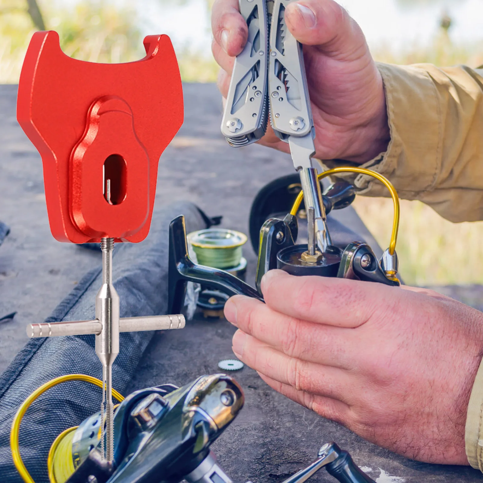 Инструмент для удаления катушки с подшипника прочный рыболовный прибор простой