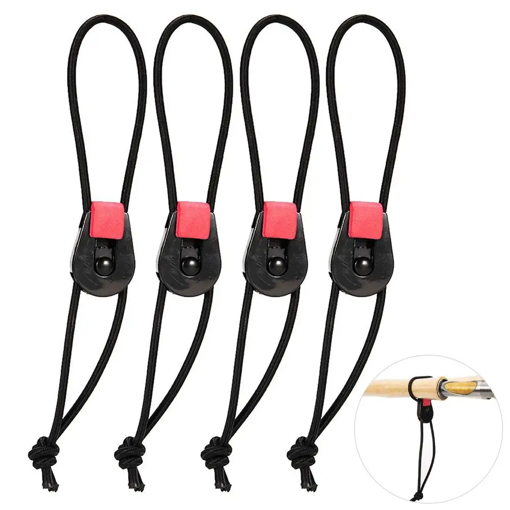 

4Pcs Fishing Rod Ties Leash Portable Fishing Rod Cord Straps Holders Organizer With Buckle Fishing Rod Accessories Dropshipping