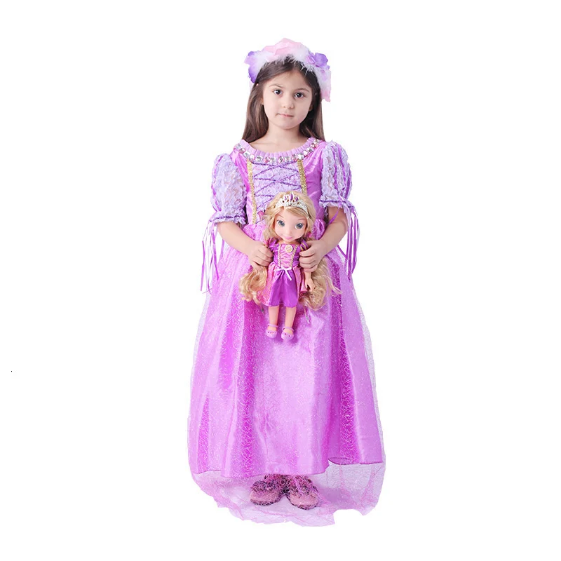 

Princess of Christmas rapunzel dressed for children's girls will see the scarred Halloween costume child rapunzel wig birthday