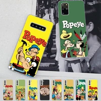retro cartoon illustration po pe ye spinach phone case for samsung s21 a10 for redmi note 7 9 for huawei p30pro honor 8x 10i