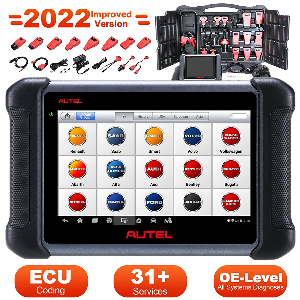

Autel MaxiSys MS906 Diagnostic Scanner Professional Advanced ECU Coding Mechanical Workshop Tools Updated of MP808BT Pro MP808K