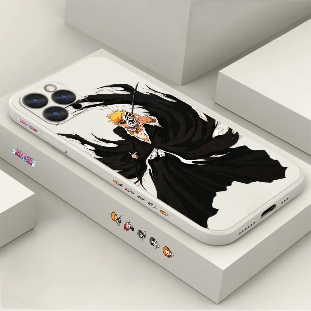 

Cartoon B-Bleach Phone Case For Apple iPhone 14 13 12 11 Pro Max Mini 8 7 6 6S SE X XS XR Plus Cases Cover Fundas Cqoues Shell