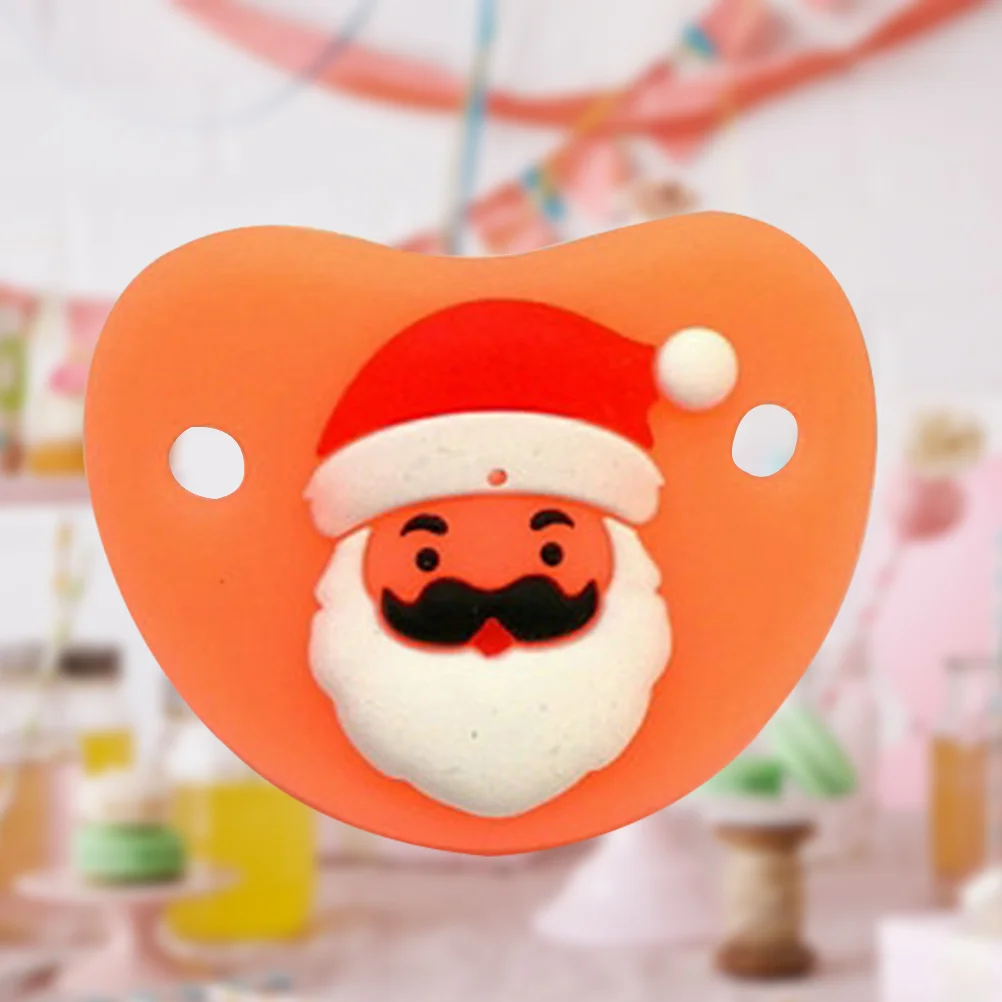 

1pc Infant Pacifier Grade Santa Claus Pacifier Christmas Article for Kids 0-3 Years