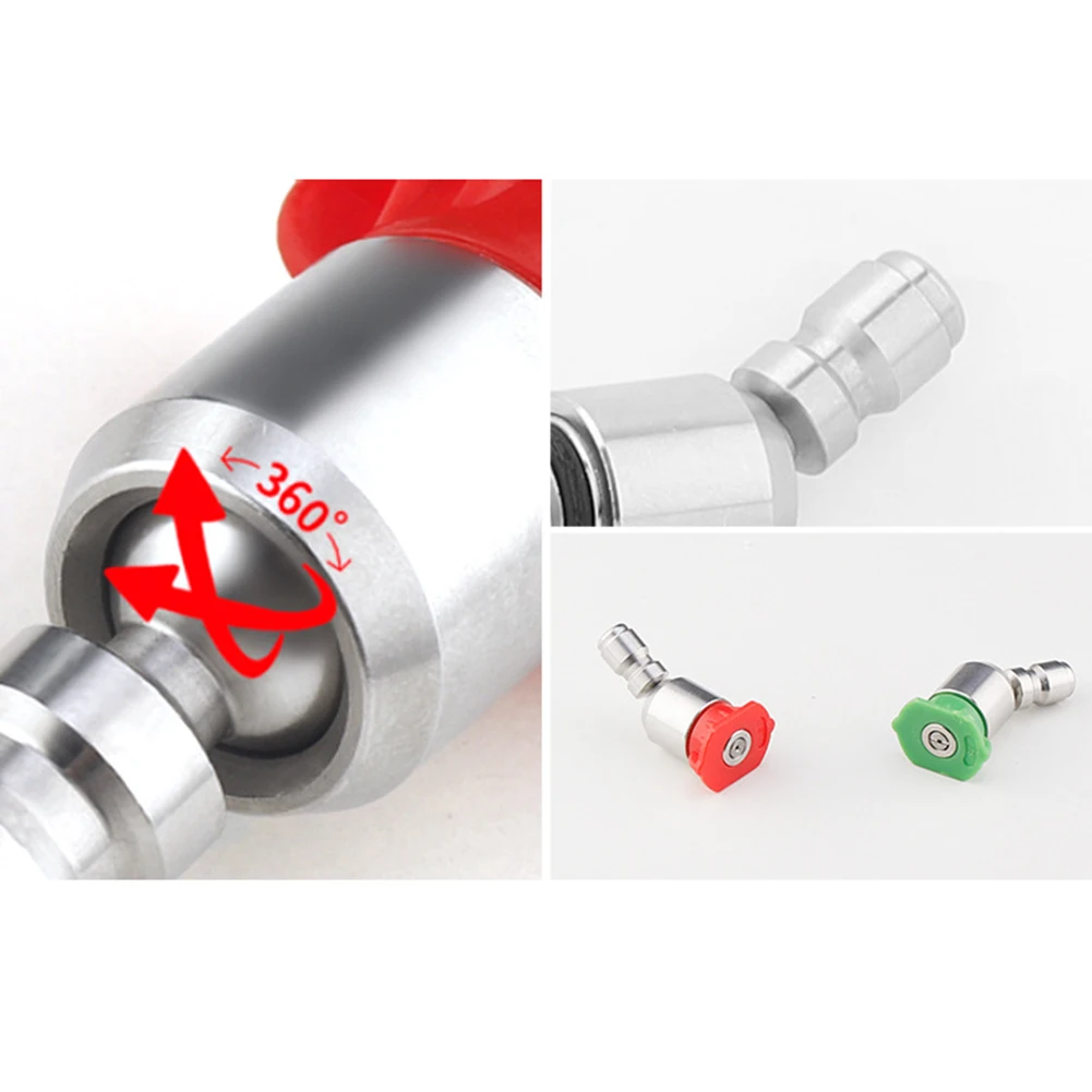 

Pressure Nozzle Replacement Rotary Sprinklers Spare Parts Spray Stainless Steel 1/4inch Universal 1set Brand New