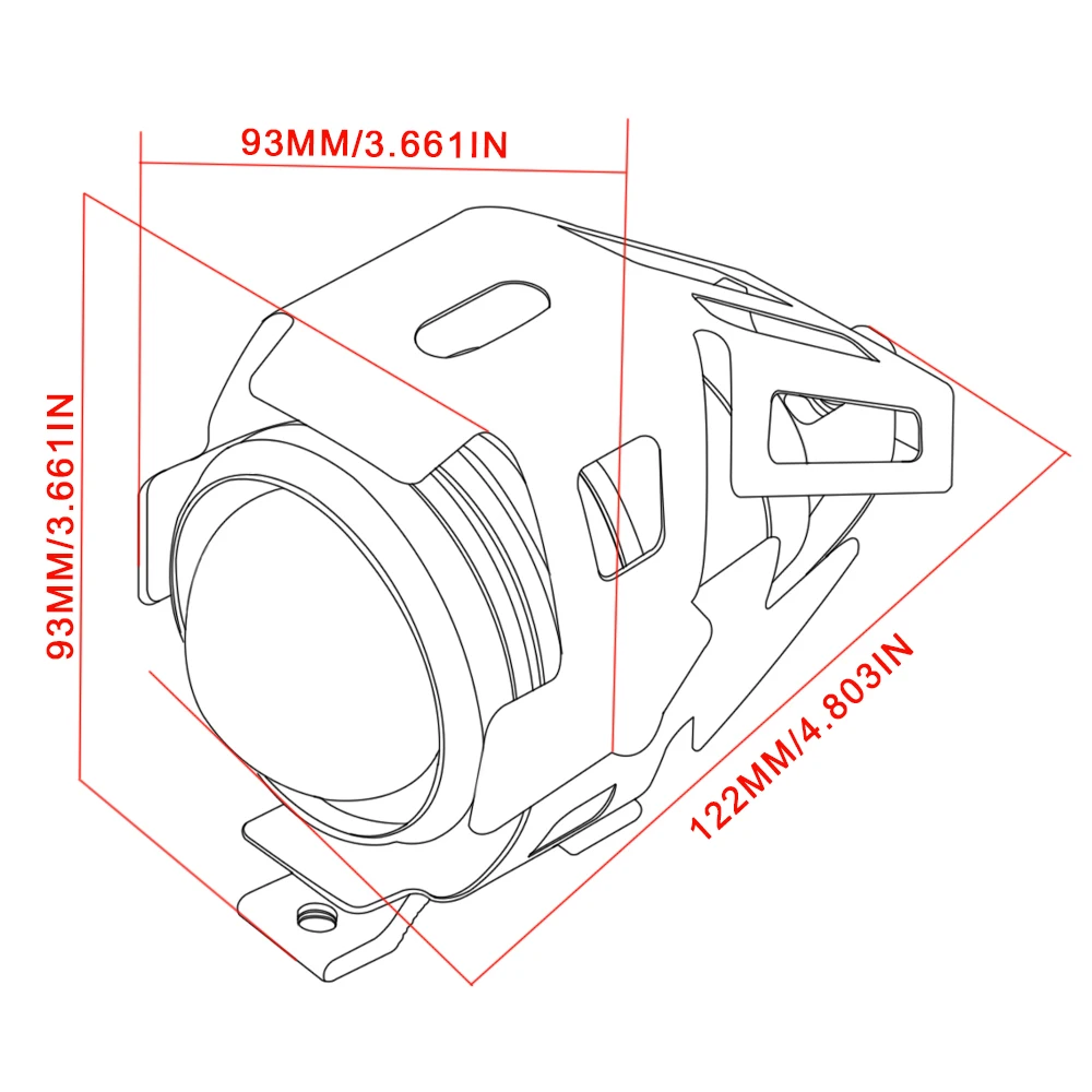 Передняя фара 12 В для мотоцикла металлическая противотуманная YAMAHA YZFR125 YZF600R Thundercat