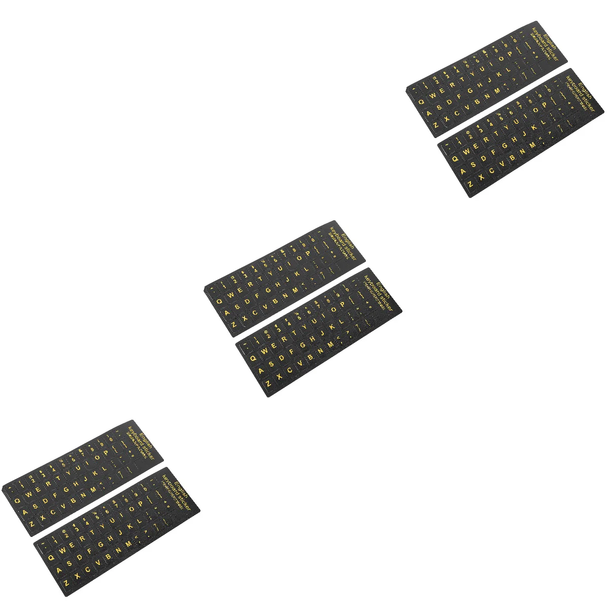 

6 Sheets Keyboard Sticker Universal English Keyboard Sticker Computer Accessory