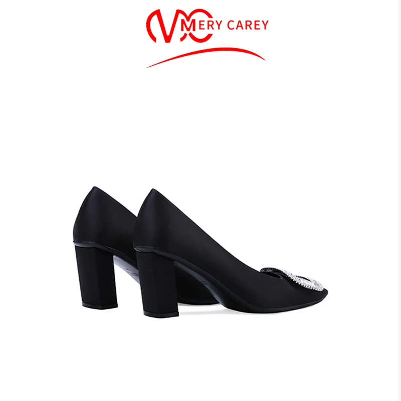 Женские туфли на квадратном каблуке черные элегантные туфли-тренды 2024