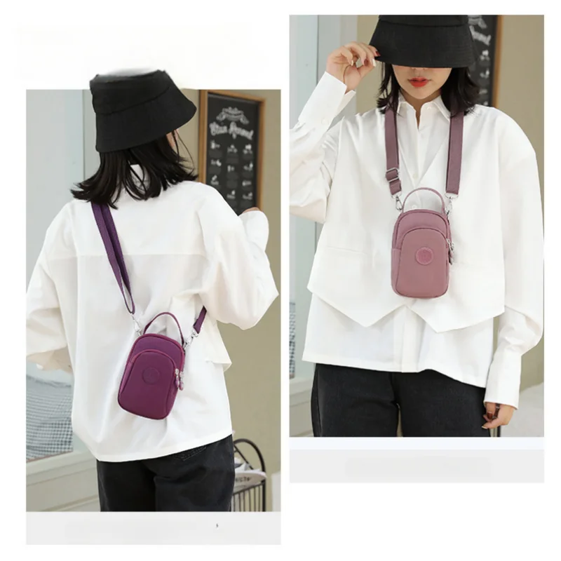 Fashion Crossbody Small Bag New Mini Handbag Casual Mobile Bag Outdoor Sports Versatile Nylon Zero Wallet