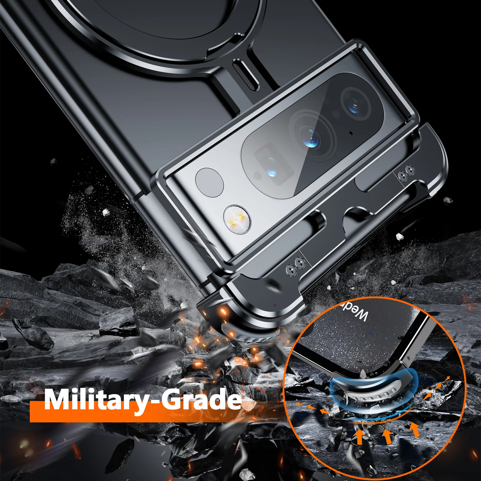 Металлическое кольцо без оправы для Google Pixel 8 Pro